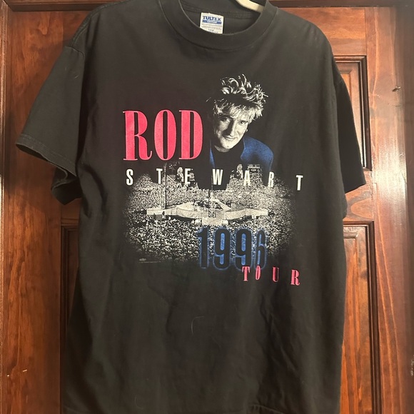 Tultex Black Short Sleeve Tee with Vintage Graphic - Picture 1 of 3